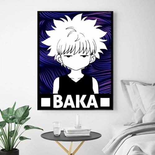 HD Print Modular Picture Kilua Baka Anime Canvas Cute Boy Black Painting Poster For Living Room Home Decor Wall Art Frame