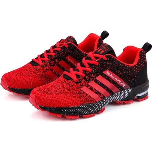 New 2021 Men Running Shoes Breathable Outdoor Sports Shoes Lightweight Sneakers for Women Comfortable Athletic Training Footwear