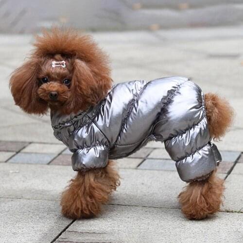 Dog Clothes Thicken Winter Warm Fleece Puppy Pet Coat Jacket For Small Dogs Waterproof Dog Jumpsuit Clothing Overalls