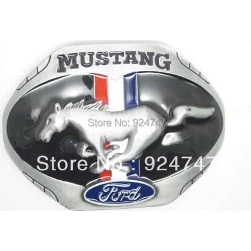 Oval Mustang Belt Buckle