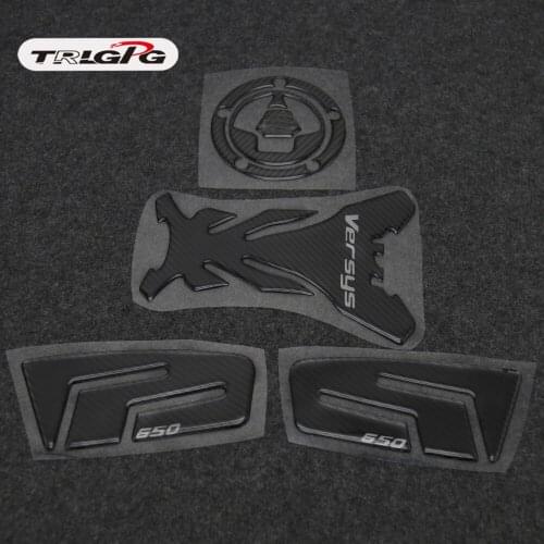For Kawasaki versys650 Motorcycle Anti slip Tank Pad Sticker Pad Side Gas Knee Grip Protector versys