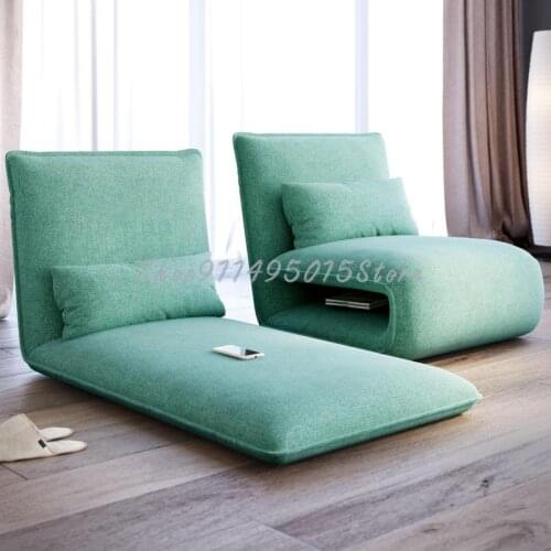 Folding Mini Sofa Single Sofa Bed Lazy Sofa Tatami Back Chair Bedroom Balcony Floor Sofa