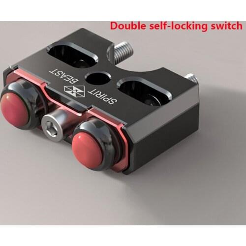 Universal Aluminum Alloy Motorcycle Double Self-Locking Switch Lights Switch For 22mm Diameter Handlebar Replacement Accessories