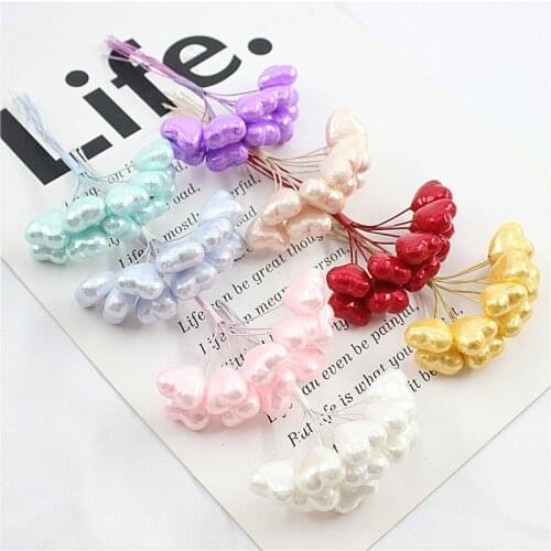 10pcs Wedding bride flower accessories with wire love shape handmade fascinators hair accessories makeup modeling materials