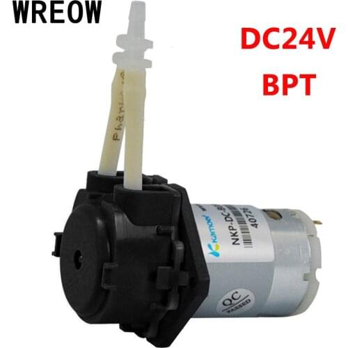 WREOW DC Peristaltic Liquid Pump Micro Self-priming Peristaltic Liquid Water pump Mute medical Aquarium Lab Dosing Analytical