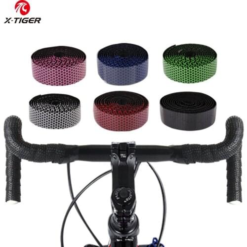 X-TIGER Handlebar Tape Racing Road Bicycle Silica Gel Tapes Sports Handlebar Bandage Wrap Bent EVA Tape Plug Bicycle Accessories