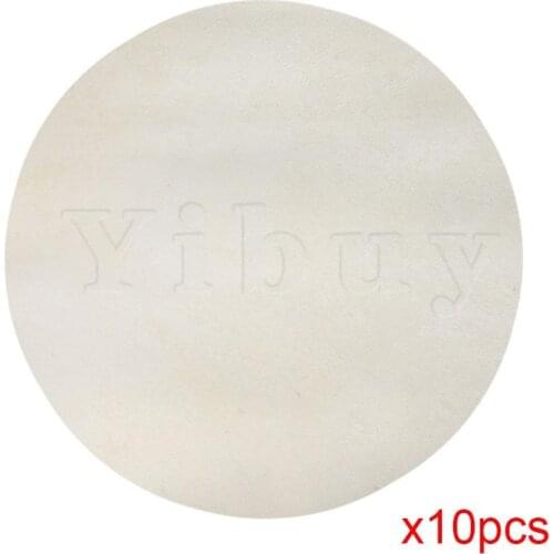 Yibuy 10x Drums Head Round for Bongo Drums 8inch African Drum Beige
