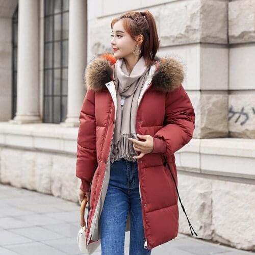 2019 New Pattern Cotton-padded Clothes Woman Winter Korean Easy Long Fund Student Bf Bread Down Cotton Loose Coat