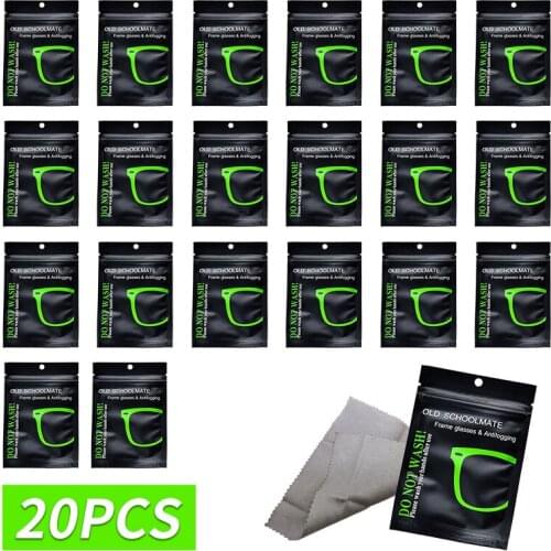 20/50 Pcs Reusable Anti-Fog Wipes Glasses Pre-moistened Antifog Lens Cloth Defogger Eyeglass Wipe Prevent Fogging for Glasses