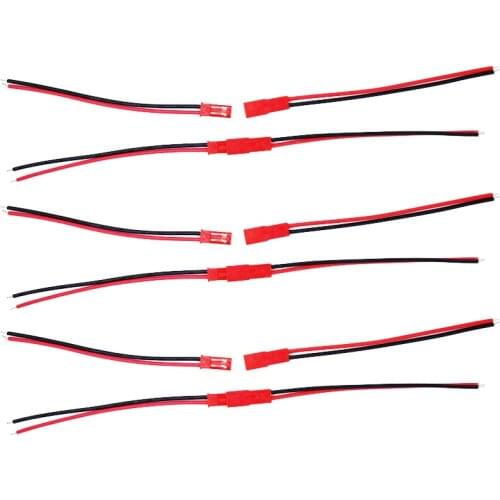 2000pair 100mm JST connector PLUG 2-pin Plug 22AWG Wire Cable 10CM wholesale by dhl fedex 20