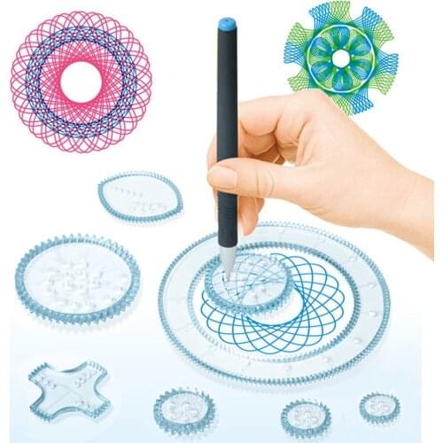 22 Pcs/set Variety Flower Ruler Set Stress Relief Toy Stationery For Painting Practice Template Ruler Set