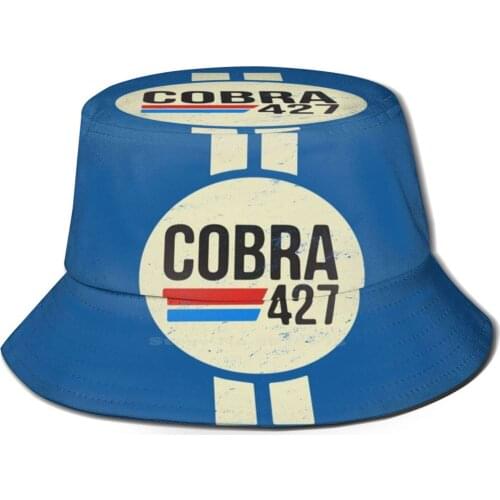 427 Retro Logo Women Men Fisherman Hats Bucket Caps Racing Shelby Retro Vintage Classic Car Vintage Car Muscle Car Hot Rod