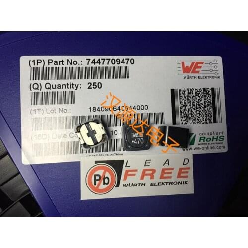7447709470 WE-PD 1210-47UH 4.5A 12X12X10MM SMD power inductors