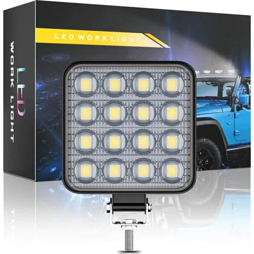 Car LED Work Light 48 W DC 12/ 24 Volts 6000K White Universal Truck Auto Bulbs motorcycle Auto Truck Off Road Accessories