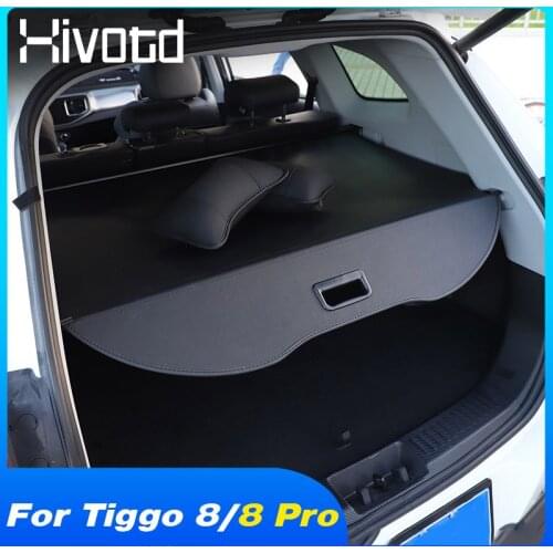 Rear Racks Trunk Curtain Partition Shelter Cargo Cover Interior Refit Security Accessories For Chery Tiggo 8/Tiggo 8 Pro 2021