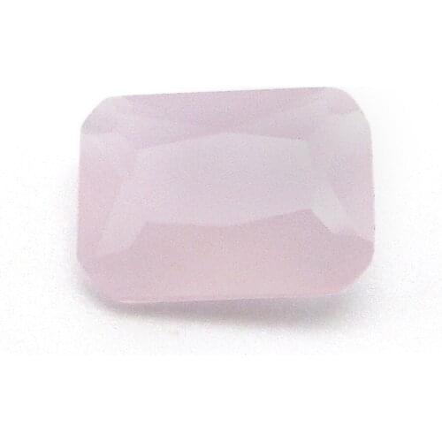 Free Shipping 50pcs AAAAA Octagon Cut Milky Pink 8x10mm 10x12mm Loose Glass Crystal Stone Beads