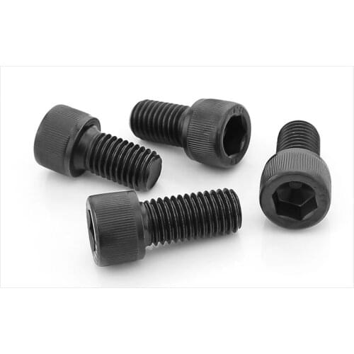 DIN912 12.9 grade bolts high strength Carbon steel hex socket screws M3 M4 M5 screws black twill cylindrical head bolts