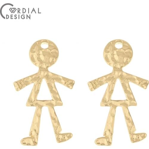 Cordial Design 100Pcs 20*35MM Jewelry Accessories/Earrings Making/Boy Shape/DIY Pendant/Jewelry Findings & Components/Hand Made