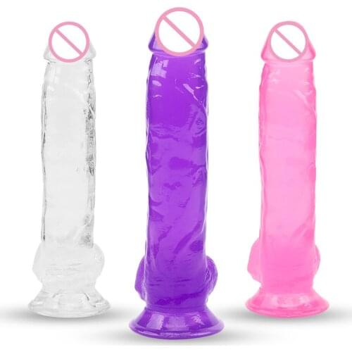 Erotic Sex Shop 10 Inch Long Soft Huge Jelly Dildo Realistic Suction Cup Penis Big Strapon Thick Dick Adult Sex Toys for Woman
