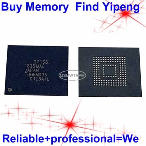 THGBMDG5D1LBAIL BGA153Ball EMMC 4GB Mobilephone Memory Second-hand Soldered Balls Tested OK