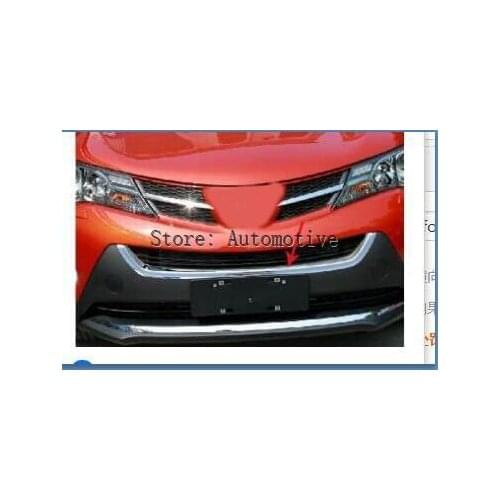 Chrome Front Grille Around Trim Racing Grills Trim For 2014 2015 2016 for Toyota RAV4