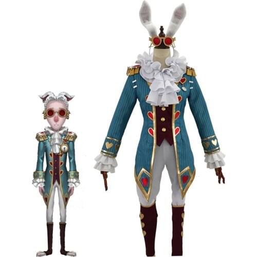 Game Identity V Mr White Rabbit Lawer Freddy Riley Cosplay Costume Fancy Suit Halloween Carnival Party Uniforms Custom Made
