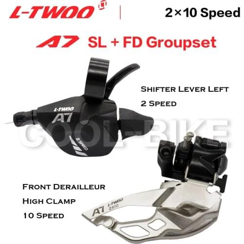 LTWOO A7 2x10 20 Speed Derailleur Groupset 2 Kits 2x10 Front Derailleur and Trigger Shifter Lever Left 2 Speed Repair Parts