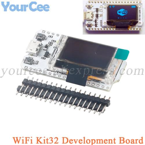 ESP32 WIFI Wireless Kit OLED Blue 0.96 inch Display Module CP2102 32M Flash 3.3V-7V Internet Development Board for Arduino