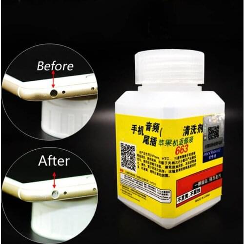 New 1bottle MECHANIC 50ml tail plug audio earphone hole cleaning mobile phone tail plug charging port cleaner for iPhone Sumsung