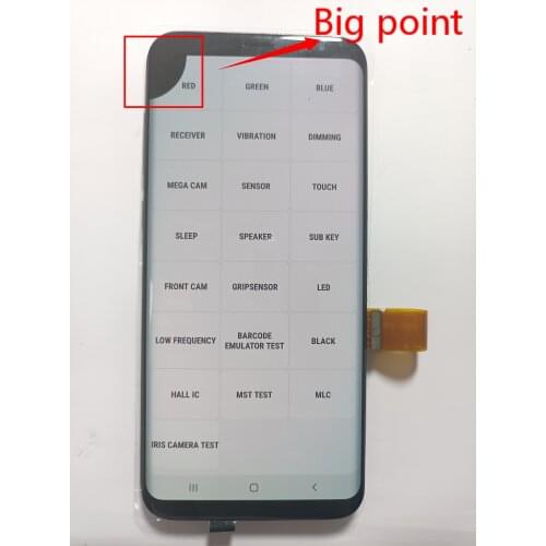 Original touch screen components for Samsung Galaxy S8 Plus display. Suitable for Samsung S8 Plus G955 G955F LCD with wire burn