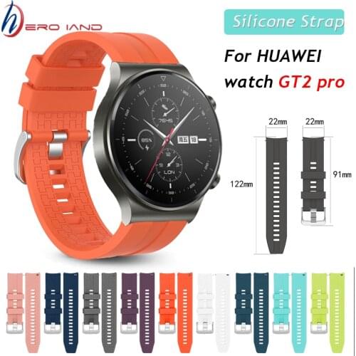 For GT2 Pro Strap Silicone Watchband for Huawei Watch GT 2 GT 46mm /GT 2 Pro /HONOR Magic 2 Band Bracelet 22MM Wristband Correa
