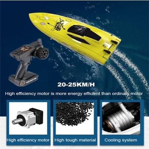 UDI904 High Speed RemoteControl Boat 2.4G Double Cover Waterproof Speedboat High Efficiency Motor Radio Control Boat kids Toys
