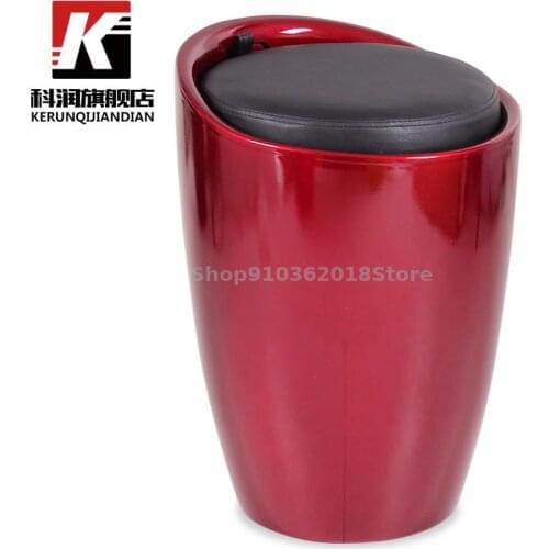 Kerun Abs Shoes Changing Stool European Style Bed End Storage Leather Stool Foot Stool Sofa Storage Small Stool Manicure Low