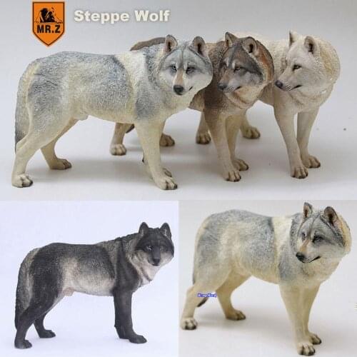 Wong Work Mr.Z 1/6th Steppe Wolf Resin Simulation Action Figure Decoration Model Collection Figurine New