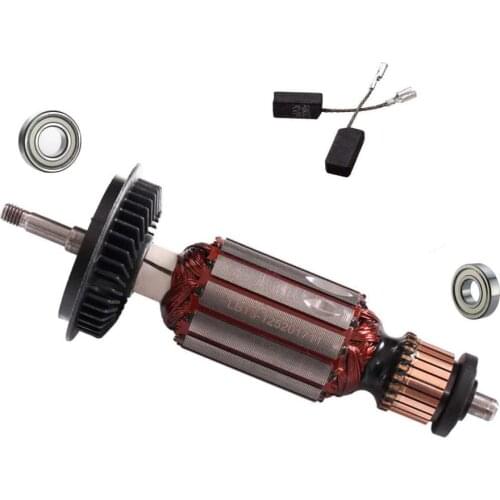 220V/240V Armature Rotor shaft ball bearing carbon brush For BOSCH GWS8 GWS 8-100 GWS 8-125 GWS8-125C GWS 850 angle grinder