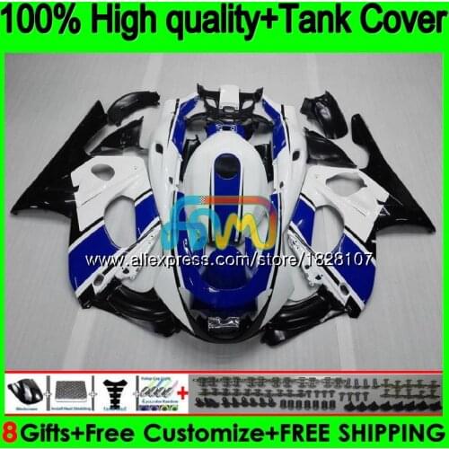 YZF600R For YAMAHA Thundercat 96 97 98 99 00 01 02 72BS.13 YZF-600R YZF 600R Blue white 1996 1997 1998 1999 2000 2001 Fairing