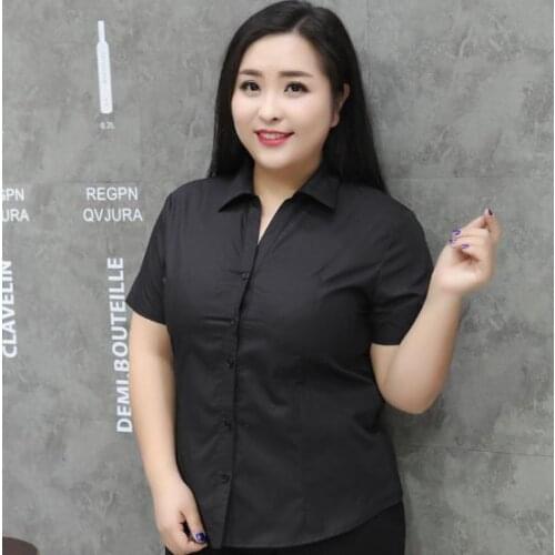 Ropa mujer talla grande 4xl 5xl 6xl Women Blusas Shirts 2020 ladies Official blouse Tops V-neck formal shirt Plus Size M285
