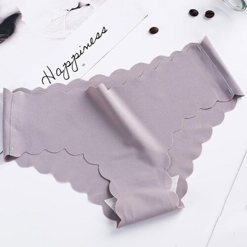 Spring Women Fashion Skin White Cotton Middle Waist Seamless Panties Underwear Lingerie Women Briefs Underpants M L.XL