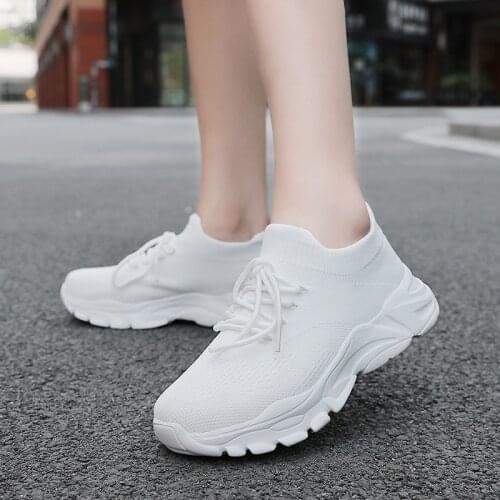 Women 2021 New Lightweight sneakers Comfortable Casual Shoes Breathable Mesh Fashion Outdoor Running Walking Shoes Large 43
