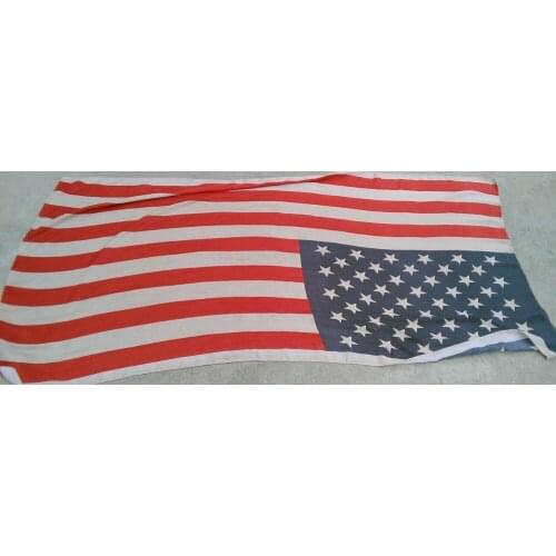 Hot Sale US Flag Scarf The American Flag Long Scarf Star Print Cotton Shawl Wrap Free Shipping