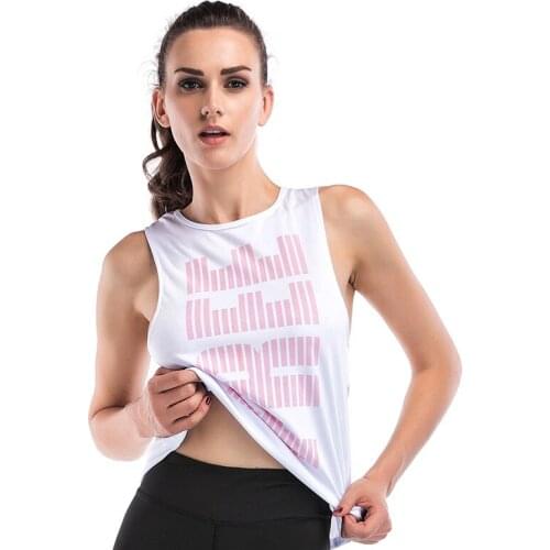 Women Digital Printing Sweatshirt Fashion Breathable Bodybuilding Tank Tops Workout