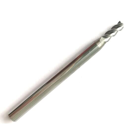1pc 3mm D3*8*D4*50 HRC50 3 Flutes Milling cutters for Aluminum CNC Tools Solid Carbide CNC flat End mills Router bits