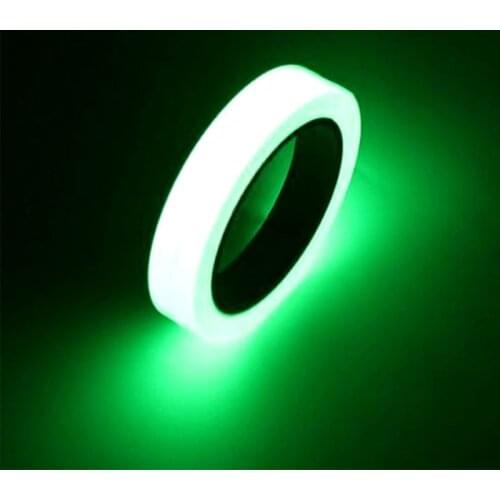 10 mm wide Luminous Tape Self Adhesive Warning Tape With Night Vision Fluorescence Safety Protection Home Decoration Tapes