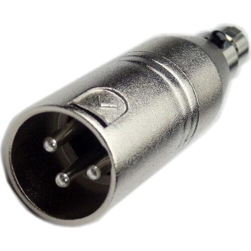 10pcs/lot 3PIN XLR male To 3PIN Mini XLR male Microphone audio connecotr Adapter