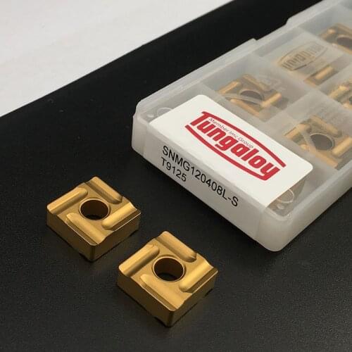 100% Original 10PCS SNMG120408L S T9125 CNC Lathe Tools High Quality Carbide Inserts External Turning Tools Steel Parts