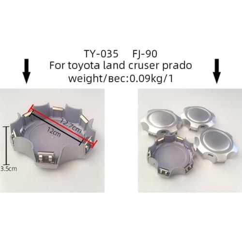 4Pcs Wheel Center Caps Hub cover Hubcaps For Toyota Land Cruiser Prado fj90 SUV Car Rim Dust Cover
