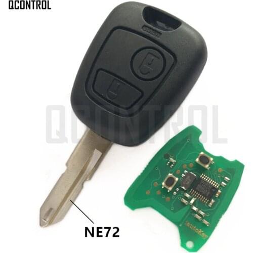 QCONTROL Car Remote Key DIY for CITROEN C2 NE72 Blade 433MHz Full Key