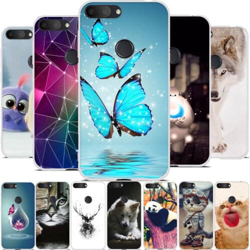 5.5"Cover For Alcatel 1S 2019 Case Slim TPU Animal 3D Bag For alcatel 1s 2019 Silicone Cute Pattern For alcatel 1s Bumper Case