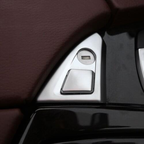 For BMW 5 series F10 F18 525 528 2011 - 2017 Center Console Armrest Buttons Covers Trim Stickers Glove box handle switch Decor