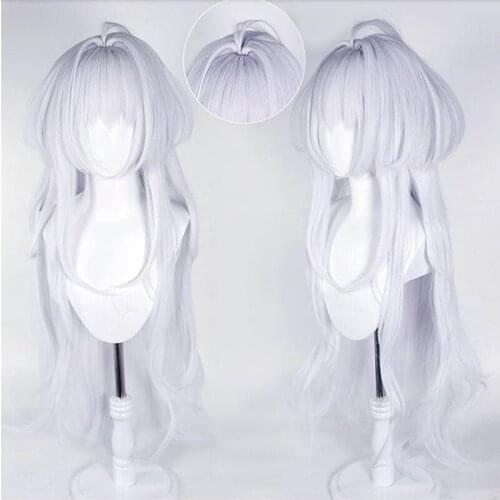 FGO Fate Grand Order Arcade Merlin Caster Long Role Play Cosplay Heat Resistant Synthetic Hair Halloween Party + Free Wig Cap